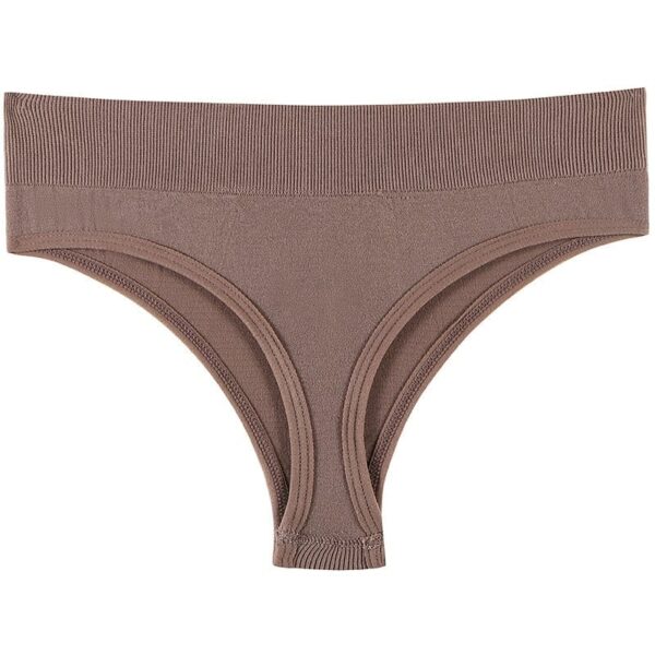 Kinky Cloth Bean paste / M Seamless Sports Fitness Thong Panties