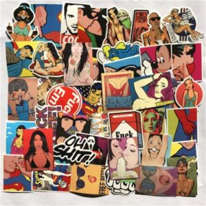 Pop Culture Art Stickers (52 pieces) | Buy Online | Kinky Cloth