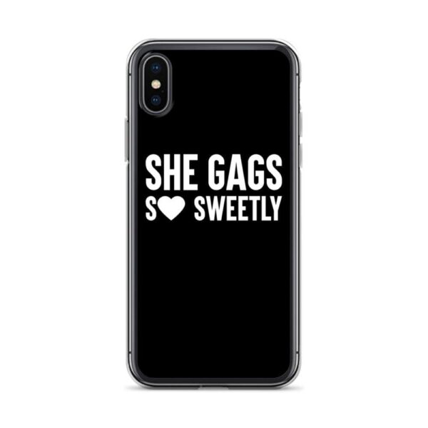 Kinky Cloth iPhone X/XS She Gags So Sweetly IPhone Case