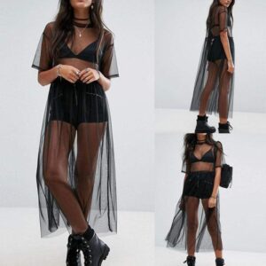 Kinky Cloth Black / S Sheer Mesh Dress