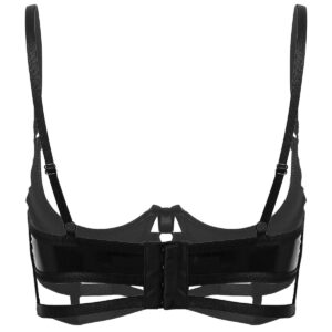 Kinky Cloth 31201 Shinny Quarter Cup Strappy Underwired Bra