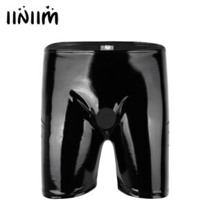 Kinky Cloth Shiny Open Penis Ring Underpants