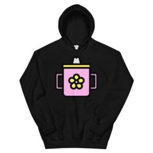 Kinky Cloth Black / S Sippy Cup Pink Hoodie