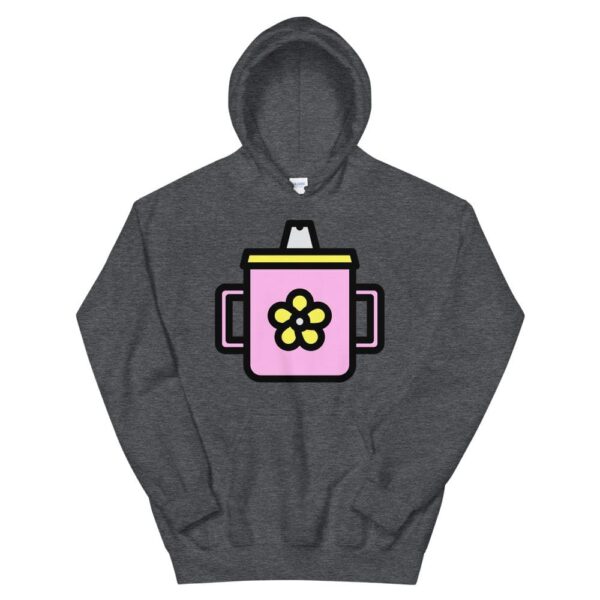 Kinky Cloth Dark Heather / S Sippy Cup Pink Hoodie