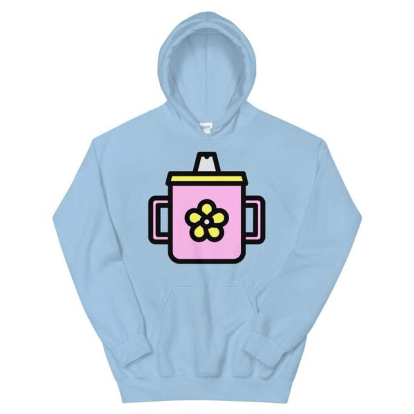 Kinky Cloth Light Blue / S Sippy Cup Pink Hoodie