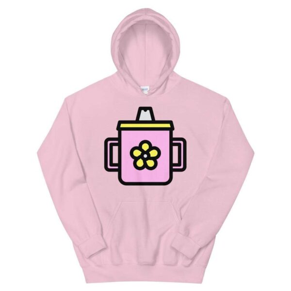 Kinky Cloth Light Pink / S Sippy Cup Pink Hoodie