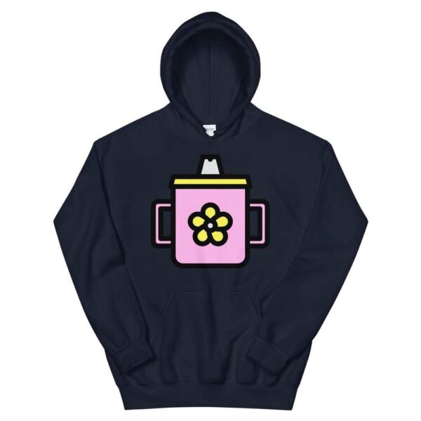 Kinky Cloth Navy / S Sippy Cup Pink Hoodie