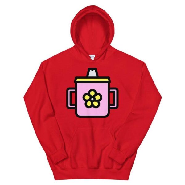 Kinky Cloth Red / S Sippy Cup Pink Hoodie