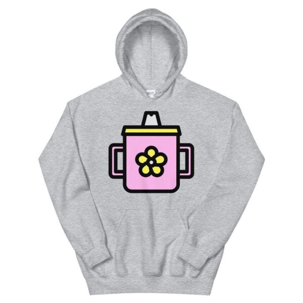 Kinky Cloth Sport Grey / S Sippy Cup Pink Hoodie