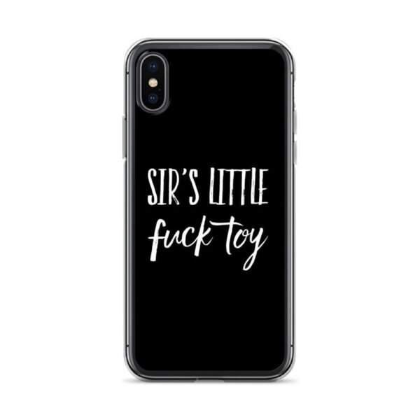 Kinky Cloth iPhone X/XS Sir's Little Fuck Toy White  IPhone Case