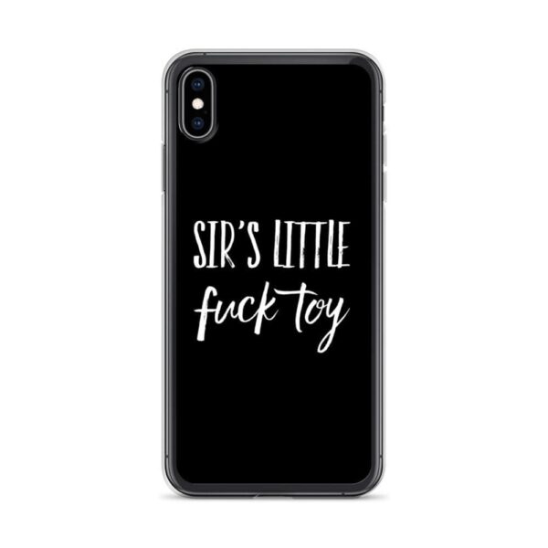 Kinky Cloth iPhone XS Max Sir's Little Fuck Toy White  IPhone Case