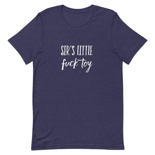 Kinky Cloth Heather Midnight Navy / XS Sir's Little Fuck Toy White  T-Shirt