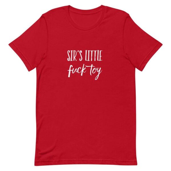 Kinky Cloth Red / S Sir's Little Fuck Toy White  T-Shirt