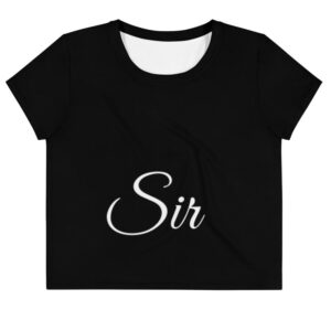 Kinky Cloth XS Sir White Crop Top Tee