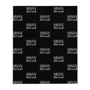 Kinky Cloth Sissy that Walk Throw Blanket