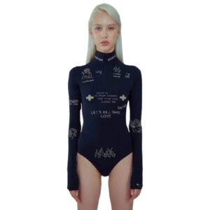 Kinky Cloth 201236202 Skinny Turtleneck Bodysuit