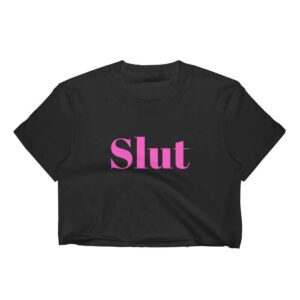 Kinky Cloth Crop Top- S / Pink Slut Pride Top