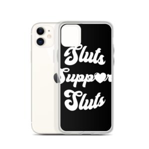 Kinky Cloth Sluts Support Sluts White IPhone Case