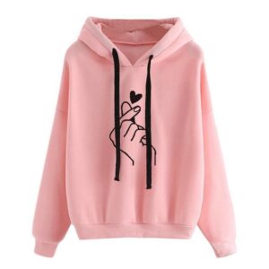 Kinky Cloth Hoodie PK / S / China Snap Heart Hoodie