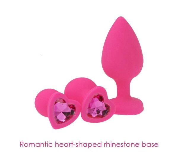 Pink Heart Jeweled Plug | Buy Online | Kinky Cloth