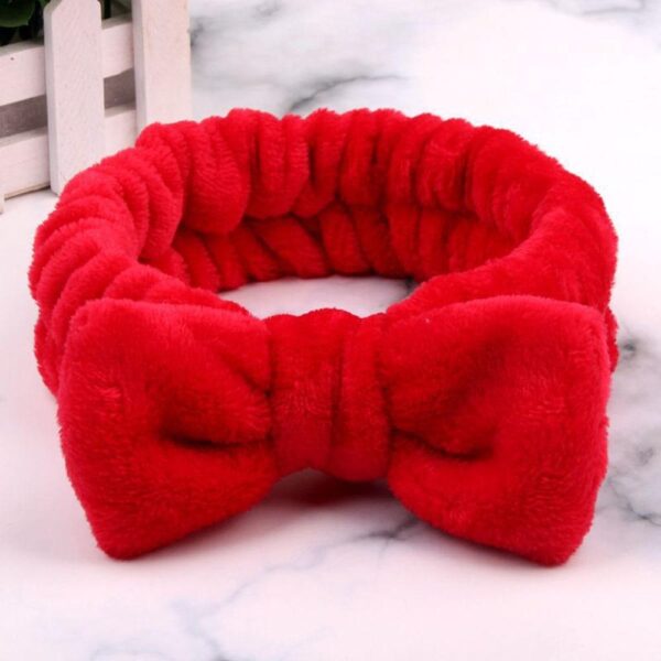 Kinky Cloth 200000395 Solid Colors Bow Plush Headbands