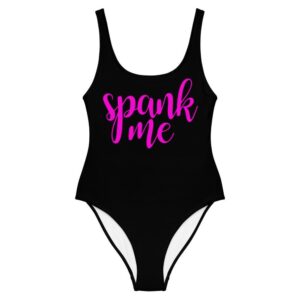 Kinky Cloth XS Spank Me Pink One-Piece Swimsuit