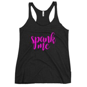 Kinky Cloth Vintage Black / XS Spank Me Pink Tank Top 2