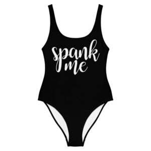 Kinky Cloth XS Spank Me White One-Piece Swimsuit