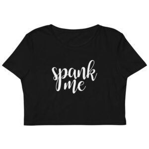 Kinky Cloth XS Spank Me White Organic Crop Top