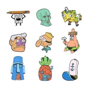 Kinky Cloth Pin Spongebob Square Pants Enamel Pins