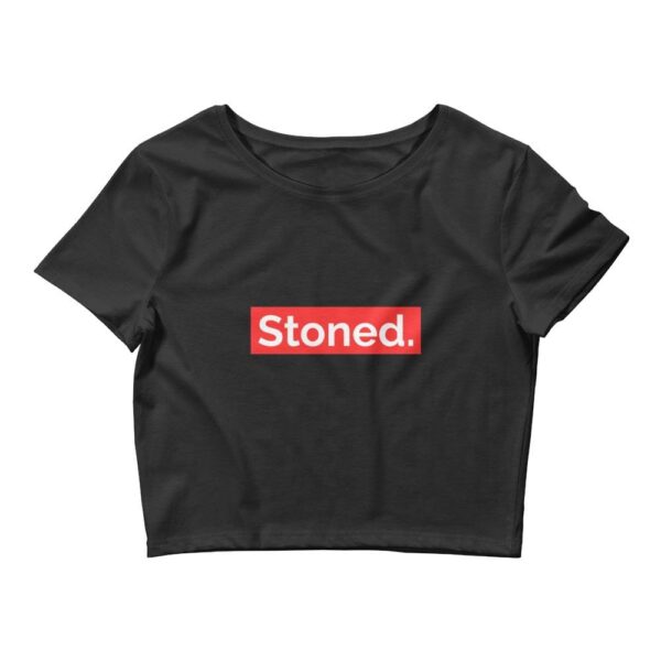 Kinky Cloth Black / XS/SM Stoned Cropped Top