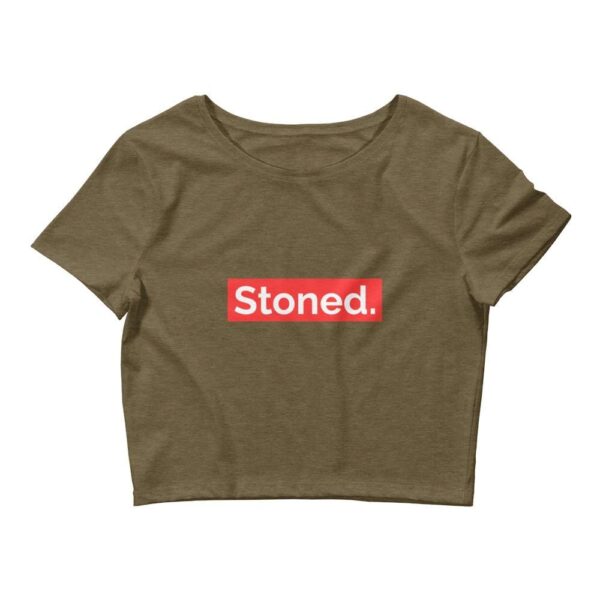 Kinky Cloth Heather Olive / XS/SM Stoned Cropped Top