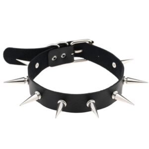 Kinky Cloth 200000162 Studded Leather Choker