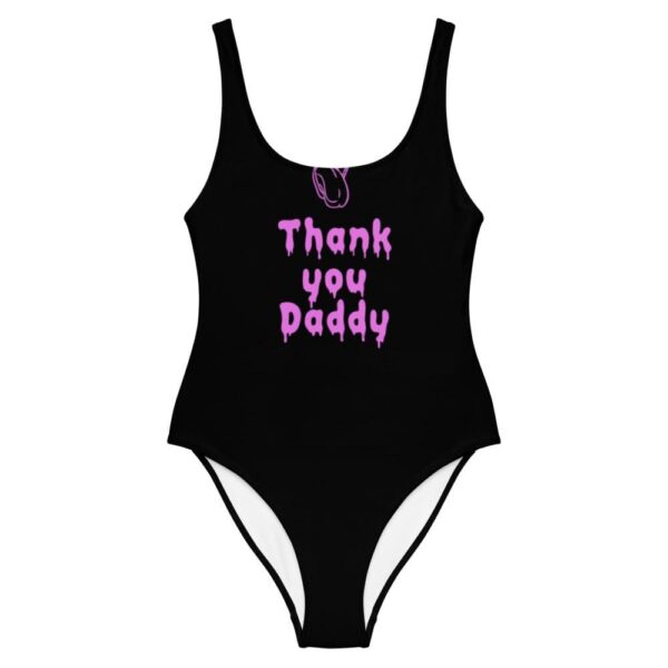 Kinky Cloth XS Thank You Daddy Pink One-Piece Swimsuit