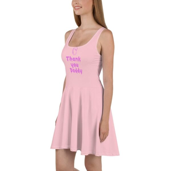 Kinky Cloth Thank You Daddy Pink Skater Dress