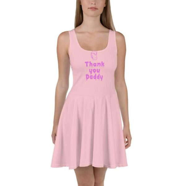 Kinky Cloth XS Thank You Daddy Pink Skater Dress