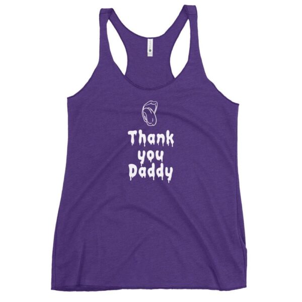 Kinky Cloth Purple Rush / XS Thank You Daddy White Tank Top