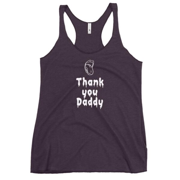 Kinky Cloth Vintage Purple / XS Thank You Daddy White Tank Top