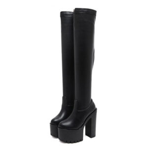 Kinky Cloth Thigh High Ultra Heels Boots