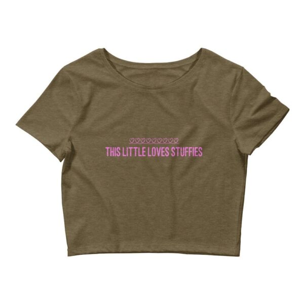 Kinky Cloth Heather Olive / XS/SM This Little Loves Stuffies Pink Cropped Top