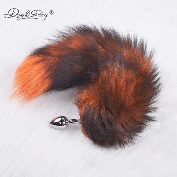 Kinky Cloth Orange Twilight Tail Plugs