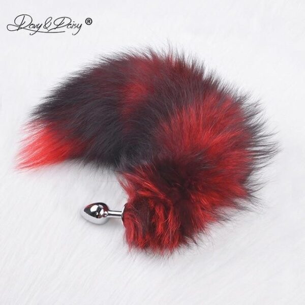 Kinky Cloth Red Twilight Tail Plugs