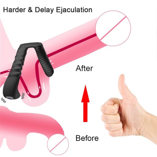 Kinky Cloth Vibrating Penis Cock Ring